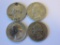 Lot of 4 .90 Silver Washington Quarters (1964,1964,1964,1947)