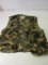 Vintage Camouflage Vest w/ Pockets on Front and Back