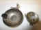 Lot of 2 Silver Ecudorian miniature coin-bowls with Llamas