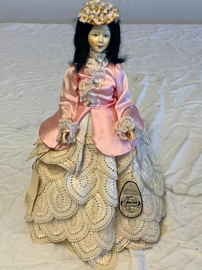 Vintage Galaf 12" oriental doll with Outfit-