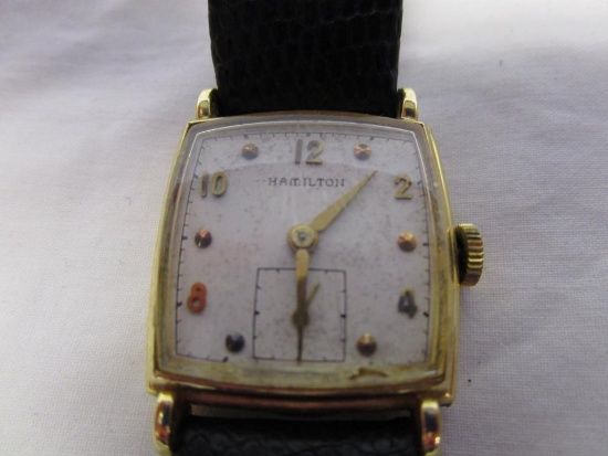 Vintage Hamilton Men's Wristwatch 14K gold filled L&K