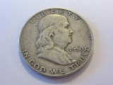 1950-D .90 Silver Franklin Half Dollar