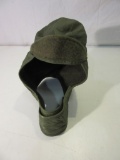 Large Vintage Green Cap, Insulating, Helmet Cover