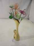 Vase of Glass Flowers 10.5