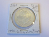 2016 .999 Silver 1/2oz 1945 Victory in the Pacific Bullion