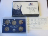 1999 United States Mint 50 State Quarters Proof Set