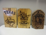 Lot of 3 Wood Burnings by 