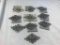 Lot of 13 Identical Silver-Tone Brooches