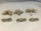 Lot of 6 Gold-Tone Rhinestone Hair Clips