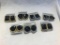 Lot of 7 Black Costume Earrings