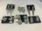 Lot of 6 Rhinestone Clip-On Costume Earrings