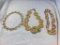 Lot of 3 Gold-Tone Costume Necklaces