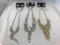 Lot of 3 Faux Pearl and Rhinestone Necklace and Earring Sets