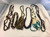 Lot of 6 Wooden Bead Necklaces