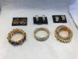 Lot of 3 Bracelet and Clip-On Earring Sets