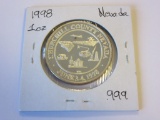 .999 Silver 1oz 1998 Churchill County Nevada Bullion