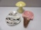 Lot of 3 Food Design Ceramic Dishes