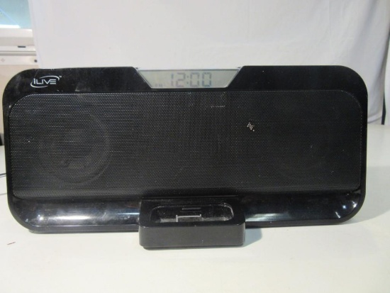 Working iLive IHome 6"x 12" Speaker/Alarm Clock