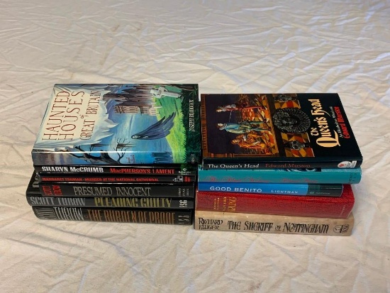 Lot of 11 Good Reading Hard Cover Novels Books-Alan Lightman, Scott Turow, Sharyn McCrumb