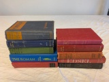 Lot of 10 Vintage Hard Cover Books-Ann Vickers, Elmar Gantry, Sinclair Lewis, H.G. Wells