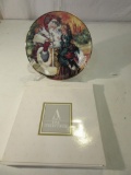 1994 Christmas Decorative Porcelain Plate with 22K Gold Trim