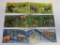 Set of three strips of 4 1971 Burundi African animal stamps