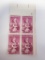 Block of Babe Zaharias USA 18c stamps MNH