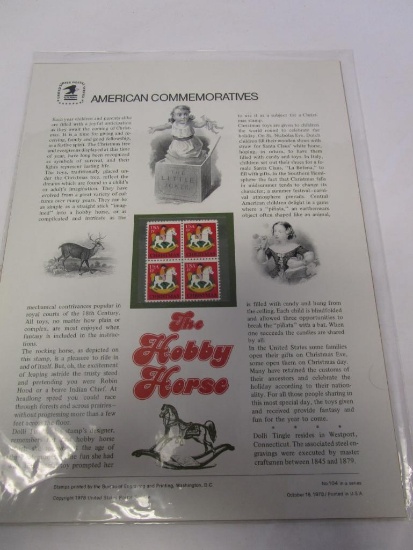 USPS American Commemoratives The Hobby Horse. No. 104. October 18, 1978