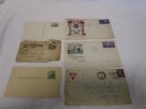 Lot of 6 vintage and antique envelopes and post cards