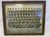 Vintage framed 8 x 10 photograph 71st Platoon U.S.M.C. San Diego 1941