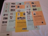 1975 USPS Set of Commemorative Stamps and First Day of Issue Stamps Souvenir Pages