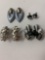 Lot of four vintage costume jewelry earrings