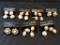 Lot of 7 Faux Pearl Clip-On Costume Earrings