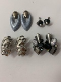 Lot of four vintage costume jewelry earrings