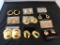 Lot of 10 Gold-Tone Pierced Costume Earrings
