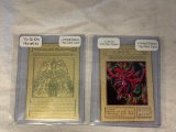 Lot of 2 YU-GI-OH 15g Gold Cards-Mint condition