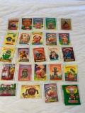 Lot of 23 Vintage Garbage Pail Kids Stickers plus 1 unopened Pack