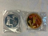 Lot of 2 KOBE BRYANT Lakers Coin Tokens