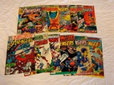 Lot of 13 Vintage THE AVENGERS Marvel Comic Books