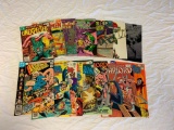 Lot of 16 Vintage Comic Books, Warlord, Star Trek, Steel. Legion Of Super-Heroes, Metal Men