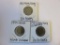 Lot of 3 Hong Kong 10 Dollar/50 Cent Coins