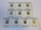 Lot of 9 Israeli 1980/1981 Coins of Various Denominations