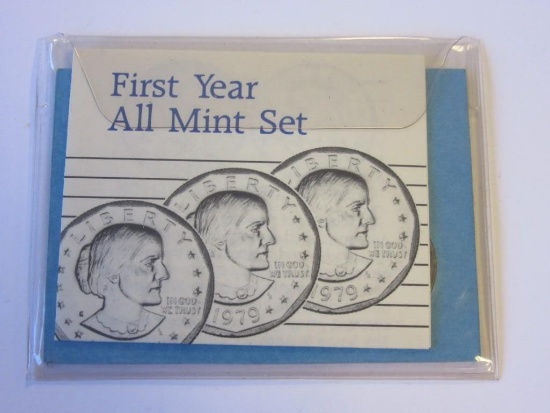 Susan B. Anthony Dollars First Year All Mint Set