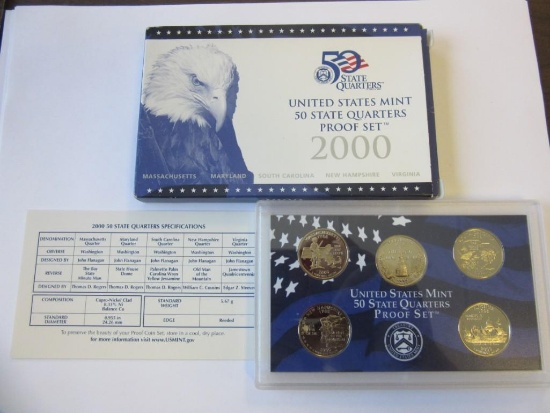 2000 United States 50 State Quarters Proof Set