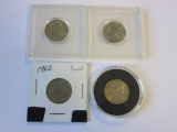 Lot of 4 Uncirculated/Proof Jefferson Nickels