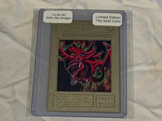 YU-GI-OH 15g Gold Card-Mint condition