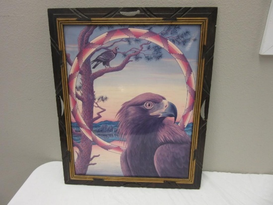 Print of Pair of Golden Eagles in Mexico