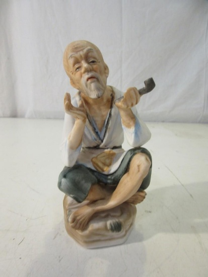 6" Ceramic Figure of Old Chinese Man