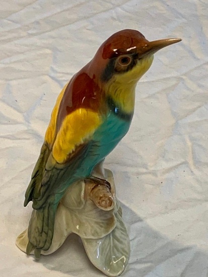 Vintage Goebel WOODPECKER Porcelain Figure