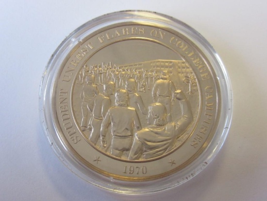 "Student Unrest Flares ..." 1970 Historical Token